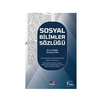 SOSYAL BILIMLER SÖZLÜĞÜ - ÖMER DEMIR; MUSTAFA ACAR