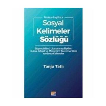 Sosyal Kelimeler Sözlüğü - Tanju Tatlı
