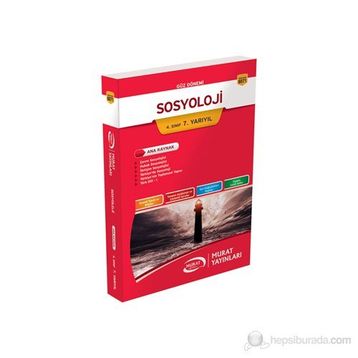 Sosyoloji 4. Sınıf 7. Yarıyıl Çıkmış Sınav Soruları Kod 6073 - kollektif