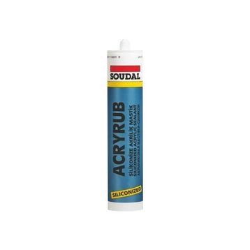 Soudal Acryrub 310 ml Antrasit Silikonize Mastik
