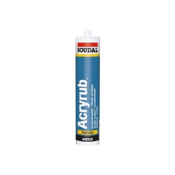 Soudal Acryrub Silikonize Antrasit Gri 500 gr Mastik