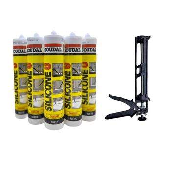 Soudal Şeffaf 280 ml 5'li Set Silikon