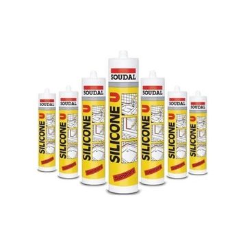 Soudal U 280 gr Beyaz 30'lu Koli Silikon