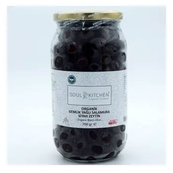Soul Kitchen 700 gr Gemlik Yağlı Salamura Siyah Zeytin