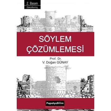 SÖYLEM ÇÖZÜMLEMESI - V. DOĞAN GÜNAY