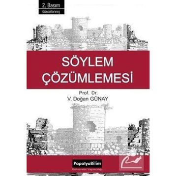 SÖYLEM ÇÖZÜMLEMESI - V. DOĞAN GÜNAY