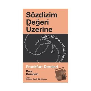 Sözdizim Değeri Üzerine - Durs Grünbein