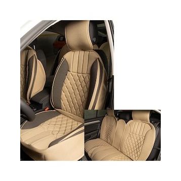 Space Elegance Bej - Koyu Bej 5'li Set Minder
