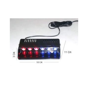 Space Lapa174 6W Kırmızı-Mavi 8 Fonksiyonlu Flaş Led Çakarlı