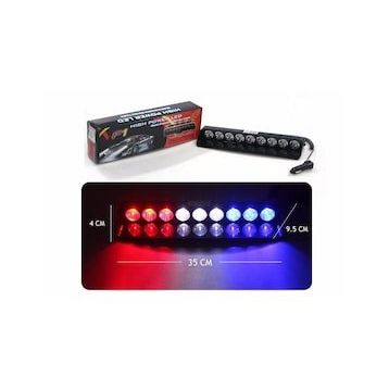 Space Lapa175 27W Kırmızı-Beyaz-Mavi 8 Fonksiyonlu Flaş Led Çakarlı