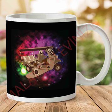 Space Tuk Tuk Baskılı Kupa
