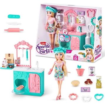 Sparkle Girlz 27 cm Aşçı Bebek Oyun Seti
