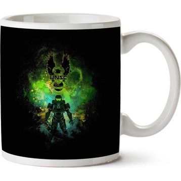 Spartan Art United Nations Space Command Halo Baskılı Kupa