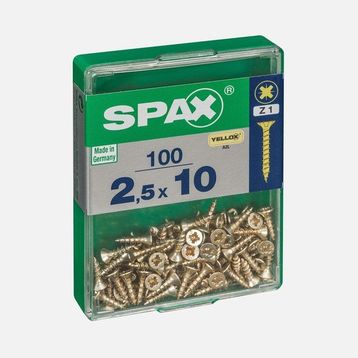 Spax Sarı 2.5x10 mm Havşa Vida