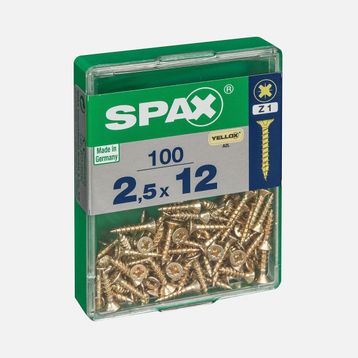 Spax Sarı 2.5x12 mm Havşa Vida