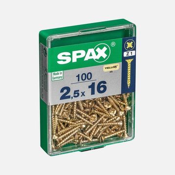 Spax Sarı 2.5x16 mm Havşa Vida