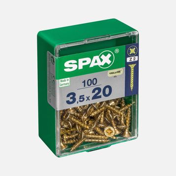 Spax Sarı 3.5x20 mm Havşa Vida