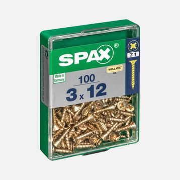 Spax Sarı 3x12 mm Havşa Vida