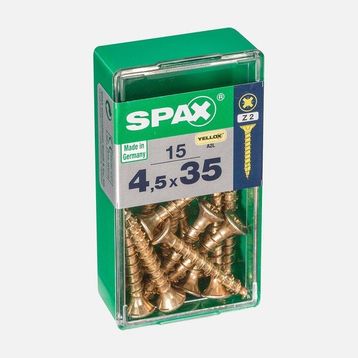 Spax Sarı 4.5x35 mm Havşa Vida