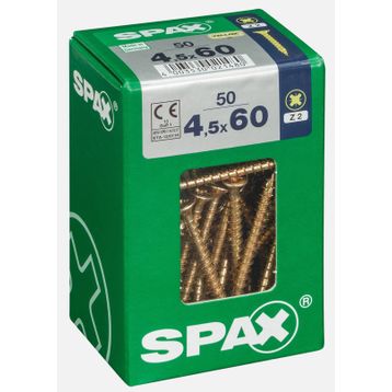 Spax Sarı 4.5x60 mm Havşa Vida