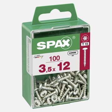Spax Yuvarlak Başlı 3.5x12 cm Galvaniz