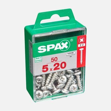 Spax Yuvarlak Başlı 5x20 mm Galvaniz