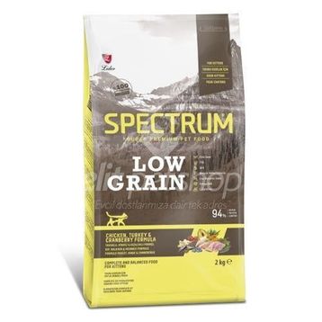 Spectrum Düşük Tahıllı Tavuklu Hindili ve Kızılcıklı 2 KG Yavru Kuru Kedi Maması