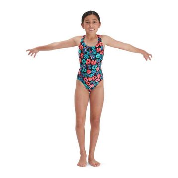 Speedo 8-12377G810 Leaderback Allover Kız Çocuk Yüzücü Mayo