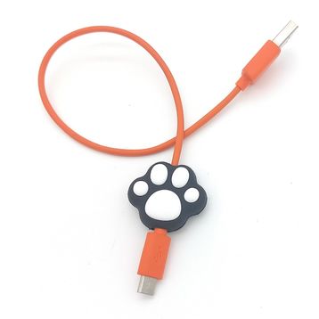 Spelt Kedi Patisi Kaplama Figür Şarj Kablosu Ucu Koruyucu