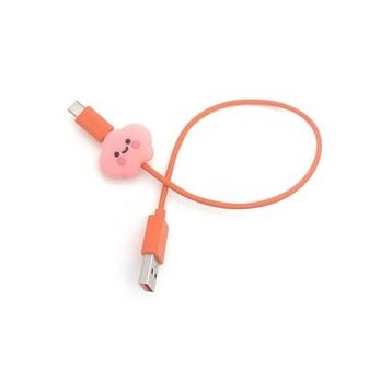 Spelt Pink Cloud Kaplama Figür Şarj Kablosu Ucu Koruyucu