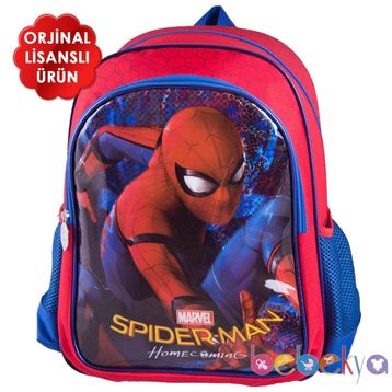 Spiderman 89353 Erkek Çocuk Okul Çantası Kırmızı-Mavi