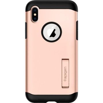 Spigen 057CS22140 Apple iPhone X Slim Armor Blush Gold Kılıf