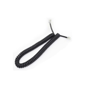 Spiral Karel Siyah Pluglu 30 cm Ahize Kordonu