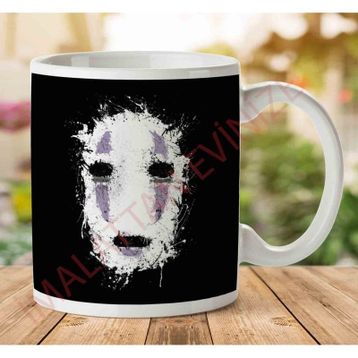 Spirited Away Ink No Face Baskılı Kupa