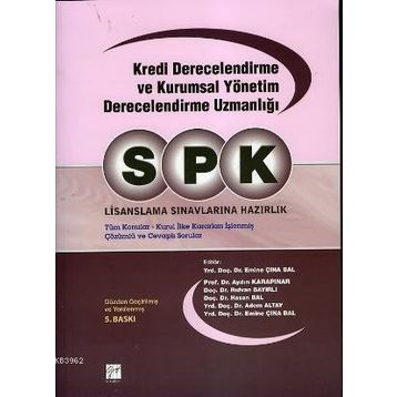 SPK LISANSLAMA SINAVLARINA HAZIRLIK KREDI DERECELENDIRME VE KURUMSAL YÖNETİM DERECELENDIRME UZMANLI - KOLEKTIF