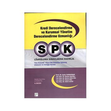 SPK LISANSLAMA SINAVLARINA HAZIRLIK KREDI DERECELENDIRME VE KURUMSAL YÖNETİM DERECELENDIRME UZMANLI - KOLEKTIF