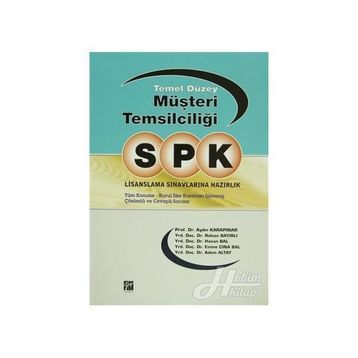 SPK LISANSLAMA SINAVLARINA HAZIRLIK - TEMEL DÜZEY MÜŞTERI TEMSILCILIĞI - KOLEKTIF