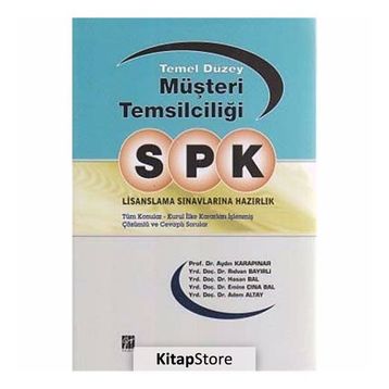 SPK LISANSLAMA SINAVLARINA HAZIRLIK - TEMEL DÜZEY MÜŞTERI TEMSILCILIĞI - KOLEKTIF