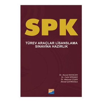 SPK TÜREV ARAÇLAR LISANSLAMA SINAVINA HAZIRLIK - KOLEKTIF
