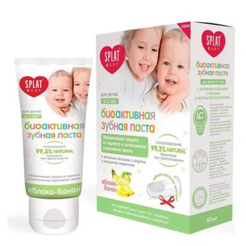 Splat Baby 40 ml 0-3 Yaş Arası Elma-Muz Diş Macunu