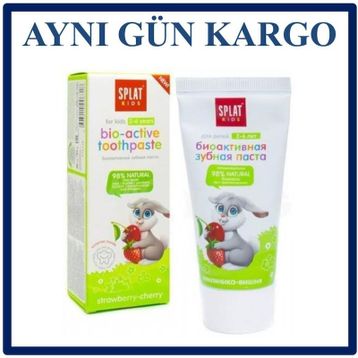 Splat Junior Çocuk Çilek Kiraz 2-6 Yaş 50 ml Diş Macunu