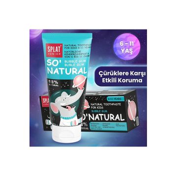 Splat Junior So' Natural 6-11 Bubble Gum 73 gr Diş Macunu