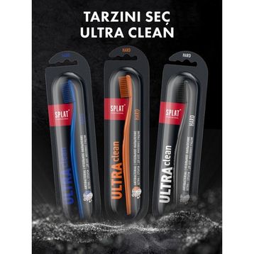 Splat Ultra Clean Kömür Mikro Partikül Kaplamalı Hard Diş Fırçası