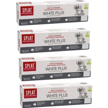 Splat White Plus Beyazlatıcı 4x100 ml Diş Macunu