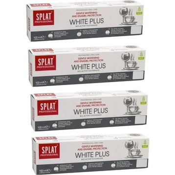 Splat White Plus Beyazlatıcı 4x100 ml Diş Macunu