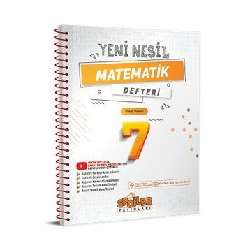 Spoiler Yayınları 7. Sınıf Matematik Yeni Nesil Defteri