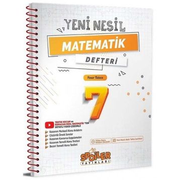 Spoiler Yayınları 7. Sınıf Matematik Yeni Nesil Defteri