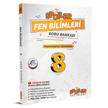 Spoiler Yayınları 8. Sınıf LGS Fen Bilimleri Soru Bankası