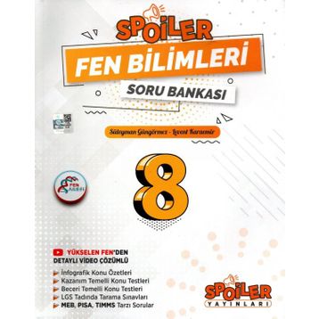 Spoiler Yayınları 8. Sınıf LGS Fen Bilimleri Soru Bankası