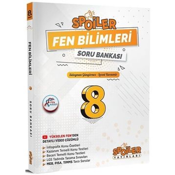 Spoiler Yayınları 8. Sınıf LGS Fen Bilimleri Soru Bankası